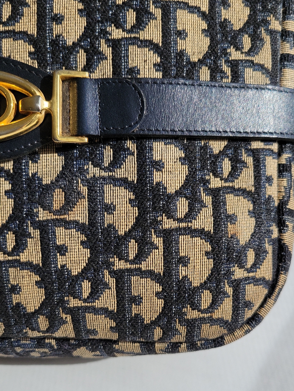 Vintage Christian Dior Oblique Jacquard Shoulder Bag - Picture 15 of 16